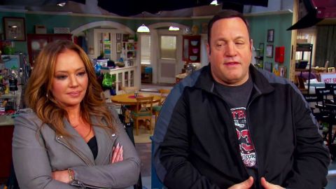 Kevin James and his wife Steffiana caught in the camera during an interview.